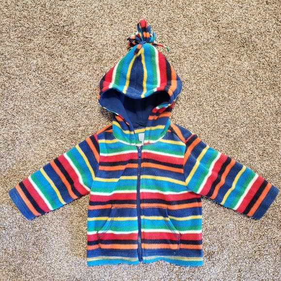 The Children's Place fleece hooded zip up jacket sz 12 months in great condition - Picture 2 of 3